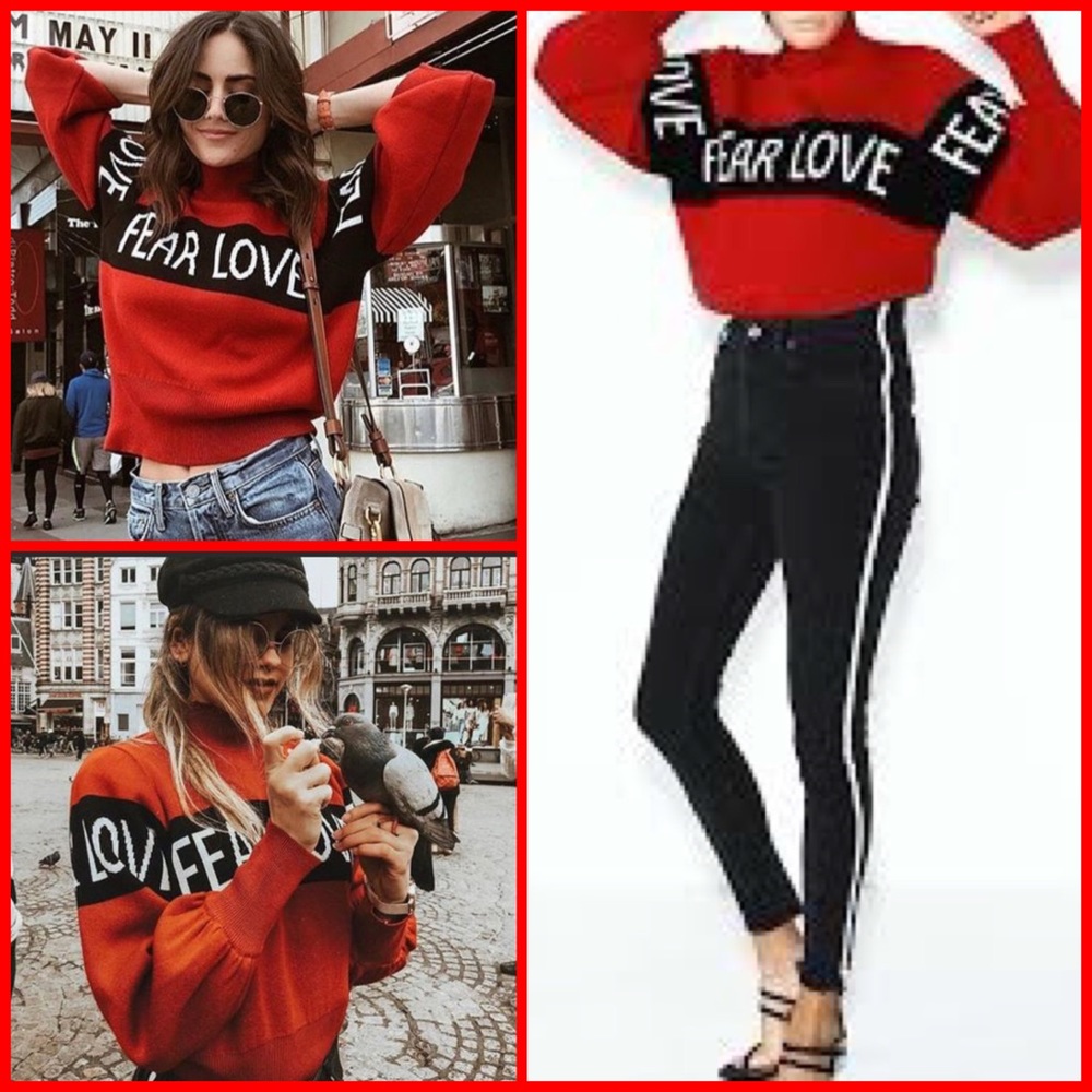 WRSTBHVR Fear Love sweater